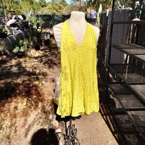 KEN SCOTT Logo Halter Dress  *NEEDS NEW ELASTIC*